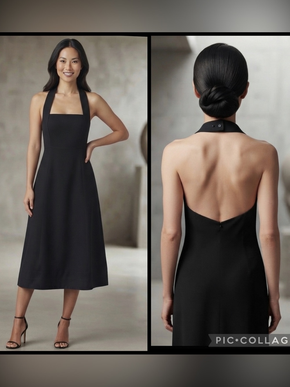 Forever 21 Black Halter Dress